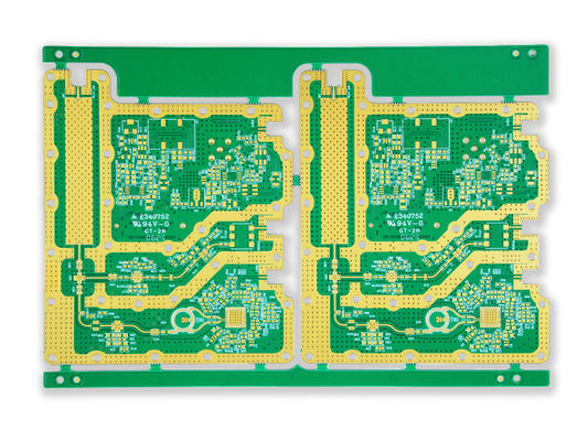 ENIG 6L Rogers PCB RO4003C+KB6160A 0.25mm Lubang Min 104.53*154.55mm