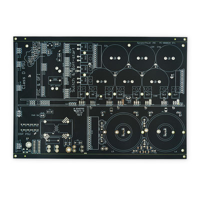 Harga yang pantas Papan Sirkuit PCB Tembaga Berat ENIG FR4 4oz Matte Hitam / Putih on line