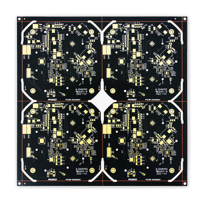 Harga yang pantas 2oz 2 Lapisan Papan PCB Tembaga Berbasis Cu 207.05mm * 208.70mm Hitam on line
