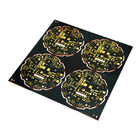 2 Layer Copper Printed Circuit Boards Cu Based ENIG PCB Black / Yellow