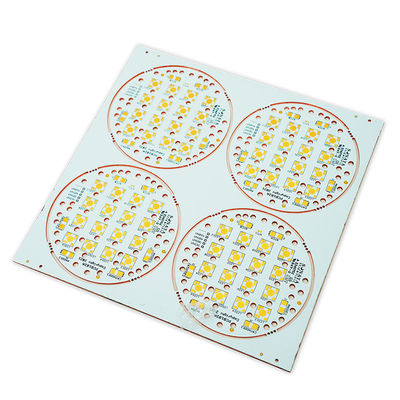 Harga yang pantas 2oz 1 Lapisan Papan Tembaga PCB ENIG Cu Berbasis Putih / Hitam 196.50mm * 196.50mm on line