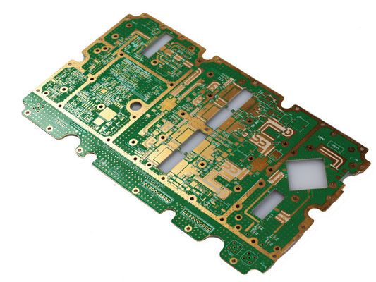 Harga yang pantas 4 Lapisan Rogers PCB High Frequency FR4 Hybrid Communication Circuit Board on line