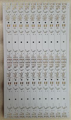 Harga yang pantas 1L Aluminium PCB Board 1,5mm Soldermask Putih Untuk Pencahayaan LED on line