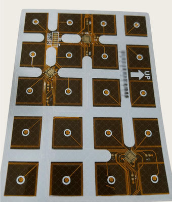 Harga yang pantas Double Side Flex Pcb 1OZ EING Coverlay Kuning Dan Soldermask Putih FPC on line