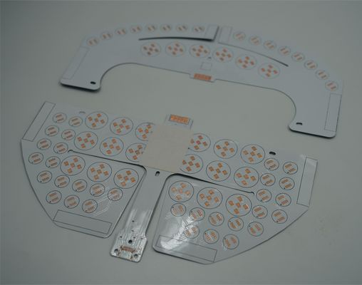Harga yang pantas 2L LED PCB Board FR4 1.5MM Putih Dan Hitam Soldermask Dengan OSP Untuk LED Display PCB on line