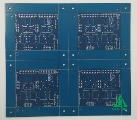 Harga yang pantas Papan sirkuit tembaga yang disesuaikan 3 lapisan dengan LF HAL dan topeng biru untuk beberapa panel on line