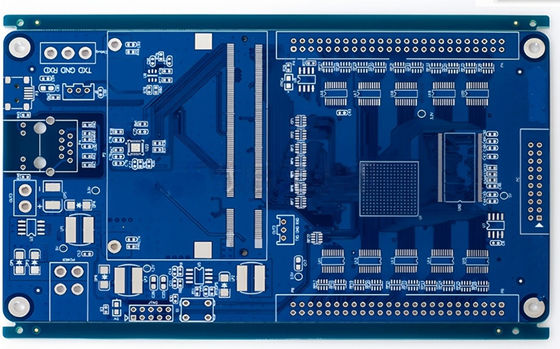 Harga yang pantas Blue Solder Mask PCB Frekuensi Tinggi dengan ketebalan 1,6 mm untuk kebutuhan frekuensi tinggi on line