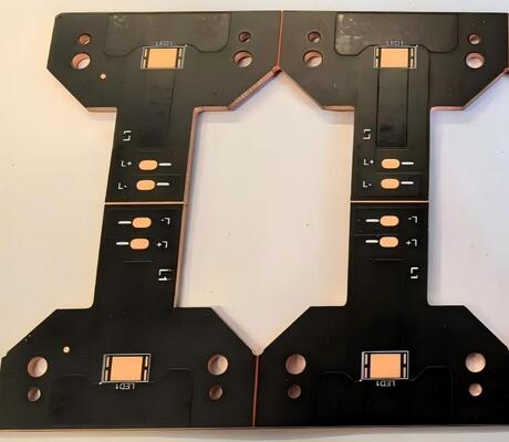 Harga yang pantas Tembaga 1 lapis dengan soldermask hitam untuk aplikasi pencahayaan PCB on line