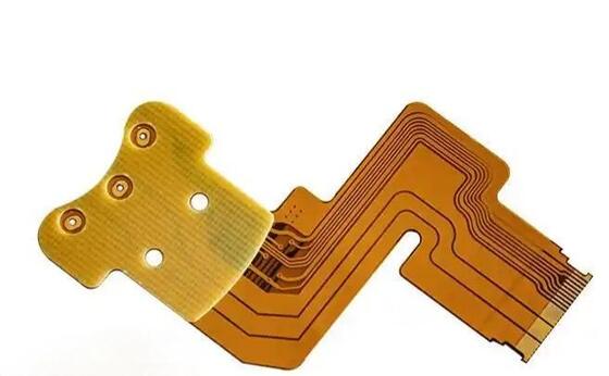 Harga yang pantas Papan PCB Fleksibel dengan FR4 Stiffener Yellow Coverlay dan White Silkscreen Memberikan Solusi Sirkuit on line