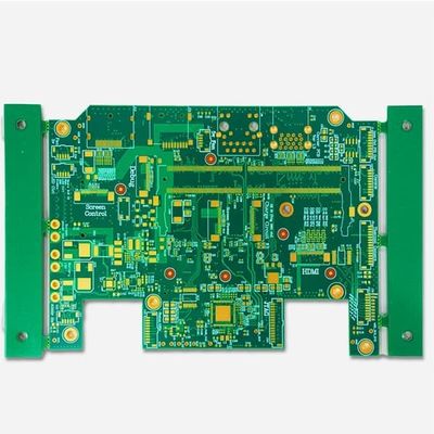 Harga yang pantas Kaku Banyak Lapisan PCB ENIG 12 Lapisan Papan Sirkuit PCB Hijau Putih on line