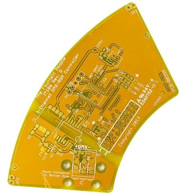 Harga yang pantas 2 Layer Rigid Quick Turn PCB 1.6mm 1oz Yellow Soldermask White on line