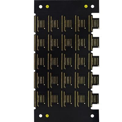Harga yang pantas ENIG 2 Layer Flex PCB 1oz PCB 0.2mm Black Solder Mask & No Silkscreen on line