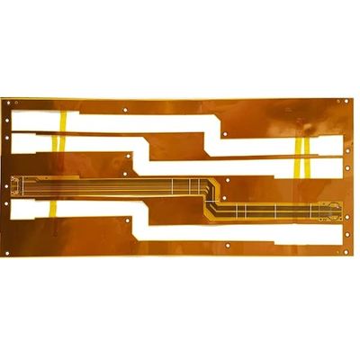Harga yang pantas Flex 2 Lapisan Papan PCB Fleksibel Kuning Cover Film 0.5mm Silkscreen on line