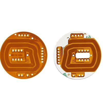 Harga yang pantas 1 Lapisan PCB Fleksibel ENIG 1oz PCB Film Sampul Kuning 52.81*52.81mm on line
