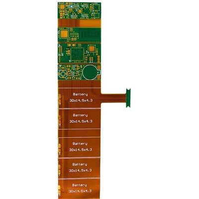 Harga yang pantas 6 Lapisan Film Penutup Hijau PCB Kaku Dan Fleksibel Putih 1.0mm on line
