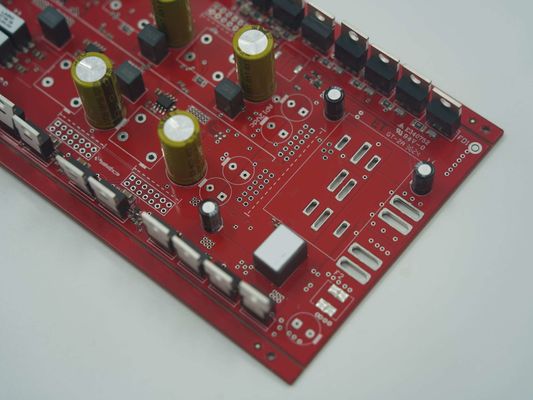 Harga yang pantas Printed Circuit Assembly 6 lapisan dengan 2OZ Tembaga merah soldermask untuk aplikasi audio on line