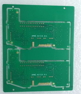 Harga yang pantas 1.6mm Board Ketebalan Quick Turn PCB Sampel dengan Immersi Emas dan Emas Jari Permukaan Finish Hitam Solder Mask on line