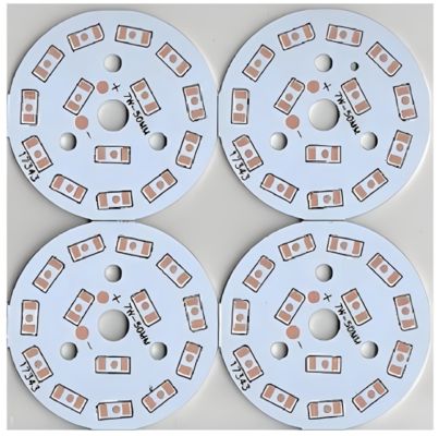 Harga yang pantas Aluminium PCB Board For LED Lighting Solutions With 1OZ White Soldermask on line