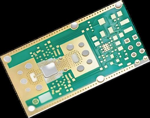 Harga yang pantas Papan Tumpuk Hybrid Rogers Frekuensi Tinggi PCB Ketebalan Tembaga 1OZ dirancang untuk transmisi sinyal on line
